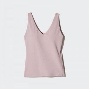 Uniqlo AIRism Active Sleeveless Women Tank Tops Pink US | TBND-75329