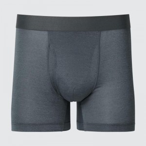 Uniqlo AIRism Boxer (Heather) Men Briefs Grey US | GBEQ-74289