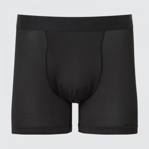 Uniqlo AIRism Boxer Men Briefs Black US | FUAS-98635