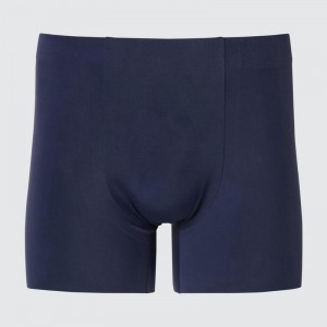 Uniqlo AIRism Boxer (Ultra Seamless) Men Briefs Navy US | TYGW-95476