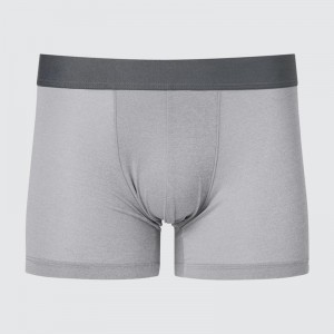 Uniqlo AIRism (Heather, Low Rise) Men Boxers Light Grey US | YIDV-91507