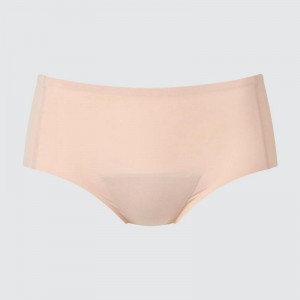 Uniqlo AIRism Hiphugger Period Pants Women Briefs Beige US | NUEZ-86720