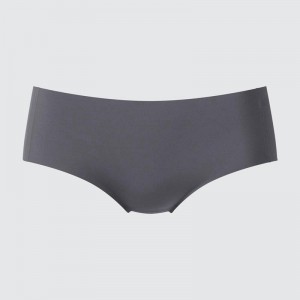 Uniqlo AIRism Seamless (Hiphugger) Women Briefs Grey US | YUVX-30657