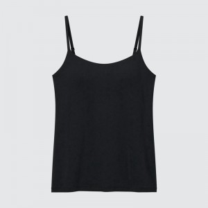 Uniqlo AIRism Women Tank Tops Black US | DKXE-75382