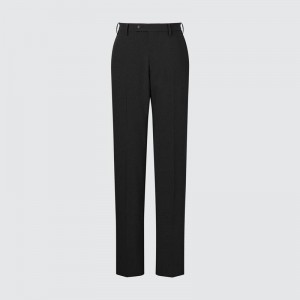 Uniqlo AirSense (Wool-Like, Long) Men Trousers Black US | ECPM-52634