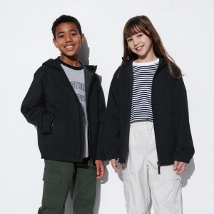 Uniqlo BLOCKTECH Kids' Parka Black US | IGWM-36027