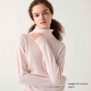 Uniqlo Cashmere Women Jumper Pink US | JHVG-82034