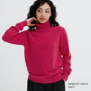 Uniqlo Cashmere Women Jumper Pink US | YRPO-91473