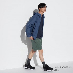 Uniqlo Chino Men Shorts Green US | CWIG-14056