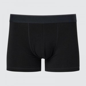 Uniqlo Cotton Boxer (Low Rise) Men Briefs Black US | NSZI-75260