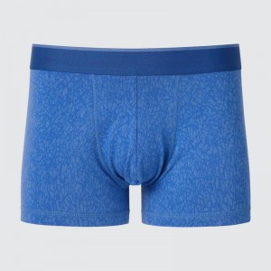 Uniqlo Cotton Boxer (Low Rise, Print) Men Briefs Blue US | TKMO-58420