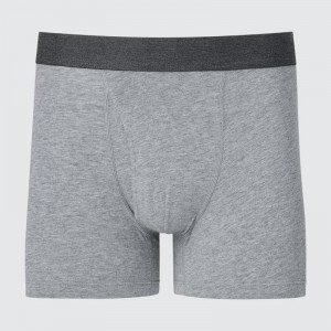 Uniqlo Cotton Boxer Men Briefs Grey US | SEBM-41283