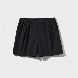 Uniqlo Cotton Easy (Short) Women Shorts Black US | UATJ-82935