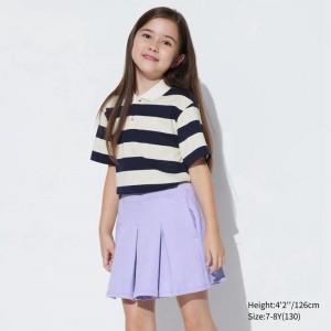 Uniqlo Girls DRY Sweat Mini Kids' Skort Light Purple US | UXDZ-38049