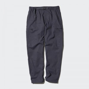 Uniqlo HEATTECH Easy (Short) Men Trousers Dark Grey US | JGUO-13459