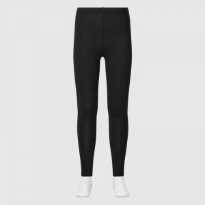 Uniqlo HEATTECH Kids' Leggings Black US | JITA-62581