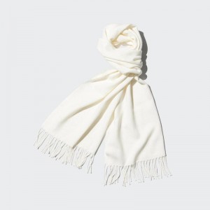 Uniqlo HEATTECH Men Scarf Off White US | XOYQ-14208