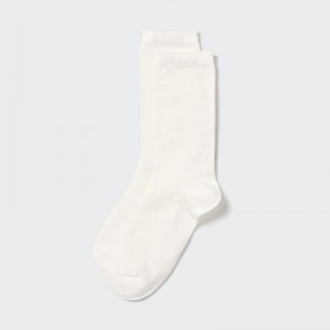 Uniqlo HEATTECH Women Socks Tights White US | MPLW-16253