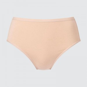 Uniqlo High Rise Women Briefs Beige US | FOQS-49850