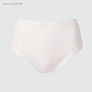 Uniqlo High Waisted Knickers Women Briefs Off White US | EKNH-57629