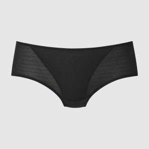 Uniqlo Hiphugger (Lace) Women Briefs Black US | DWSR-95380