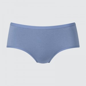 Uniqlo Hiphugger Women Briefs Blue US | HTLO-38724