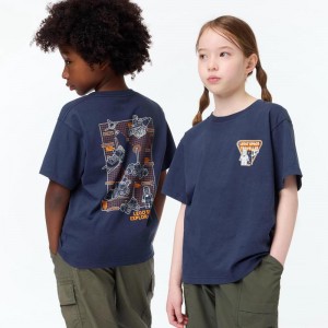 Uniqlo LEGO® Space Collection UT Graphic Kids' T-Shirt Navy US | OVLA-56201