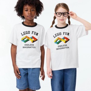 Uniqlo LEGO® UT Graphic Kids' T-Shirt White US | WPLX-52740