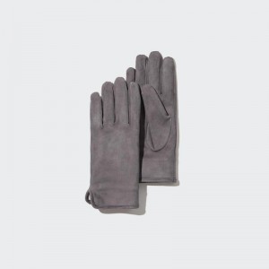 Uniqlo Lined Women Gloves Grey US | KQOM-25783