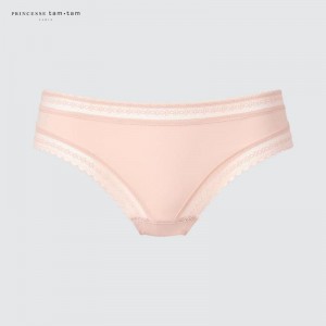 Uniqlo Low-Rise Knickers Women Underwear Beige US | LVIU-07416