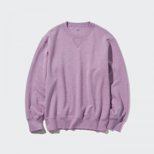 Uniqlo Men Sweatshirt Purple US | BMAZ-02948