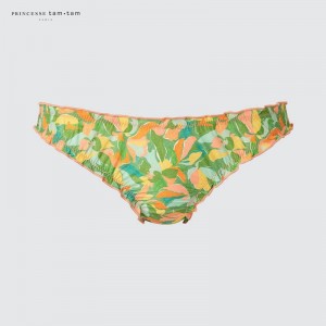 Uniqlo Midi Knickers (Print) Women Underwear Green US | VSJL-23674