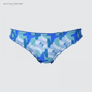 Uniqlo Midi Knickers (Print) Women Underwear Blue US | BZDG-21463