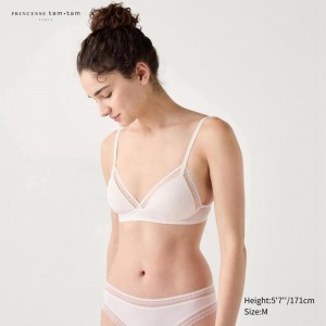 Uniqlo Padded Women Bras Off White US | BCOU-72401