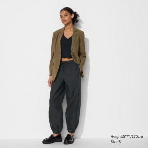 Uniqlo Parachute Women Trousers Black US | QRJB-65291