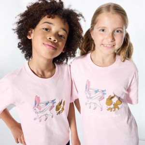 Uniqlo Pokémon Sketch UT Graphic Kids' T-Shirt Pink US | KYXW-84609