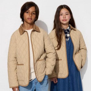 Uniqlo Quilted Kids' Jackets Beige US | UCJA-74580