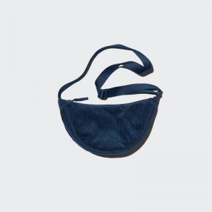 Uniqlo Round Mini (Corduroy) Kids' Shoulder Bag Blue US | LFPG-31045