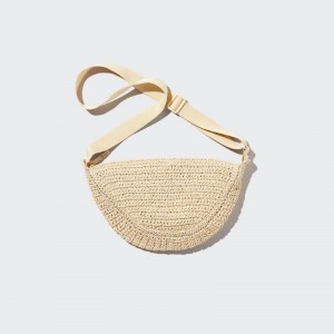 Uniqlo Round Mini Crochet Women Bag Natural US | VFQO-07189