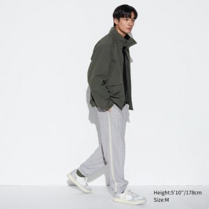 Uniqlo Side Stripe Men Joggers Grey US | KRPJ-49126