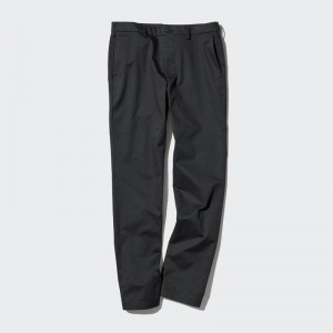 Uniqlo Slim Fit Chino (Long) Men Trousers Black US | AOLH-95146