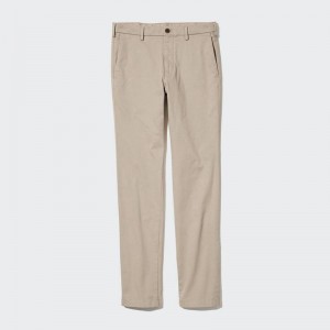 Uniqlo Slim Fit Chino Men Trousers Beige US | PQSG-26015