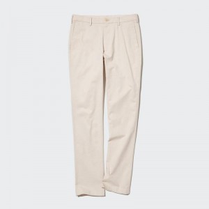 Uniqlo Slim Fit Men Chinos Natural US | VDKF-27065