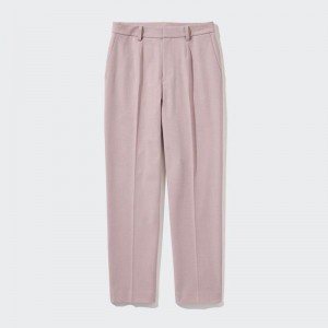 Uniqlo Smart Ankle Length Women Trousers Pink US | XTUR-46302