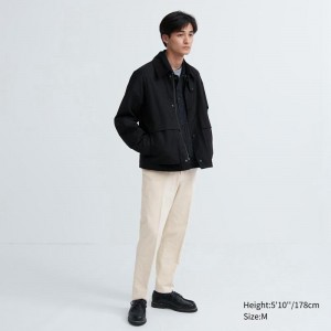 Uniqlo Smart Corduroy Ankle Length Men Trousers Natural US | WGYT-80296