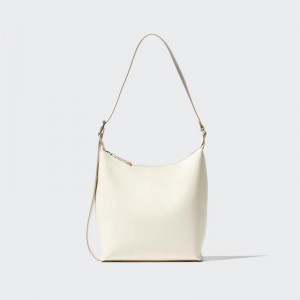 Uniqlo Square Women Shoulder Bag Off White US | DQWI-80421