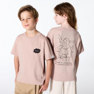 Uniqlo UT Archive Louvre Graphic Kids' T-Shirt Natural US | YQDM-62591