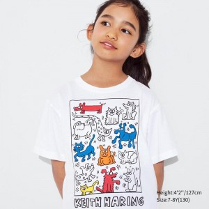 Uniqlo UT Archive NY POP ART Graphic Kids' T-Shirt White US | IDTS-25076