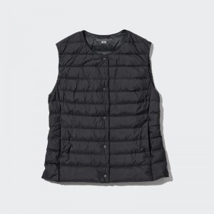 Uniqlo Ultra Light Down Compact Women Vests Black US | BQTD-96517