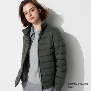 Uniqlo Ultra Light Down Women Jackets Dark Green US | YIJL-68901